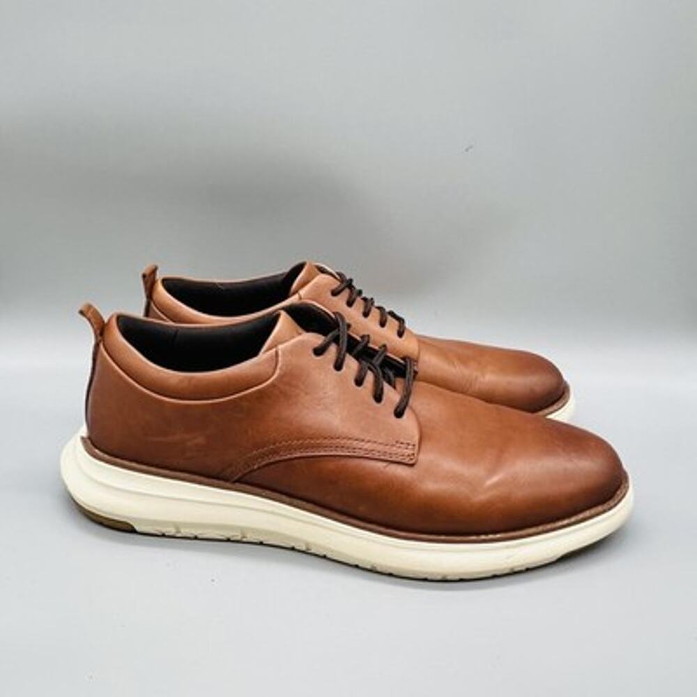 Cole Haan Shoes Mens 9.5 Brown Leather Lace Up Walking Sneakers Comfort Casual